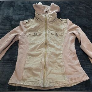 Sebby Women’s Grey Hooded Jacket